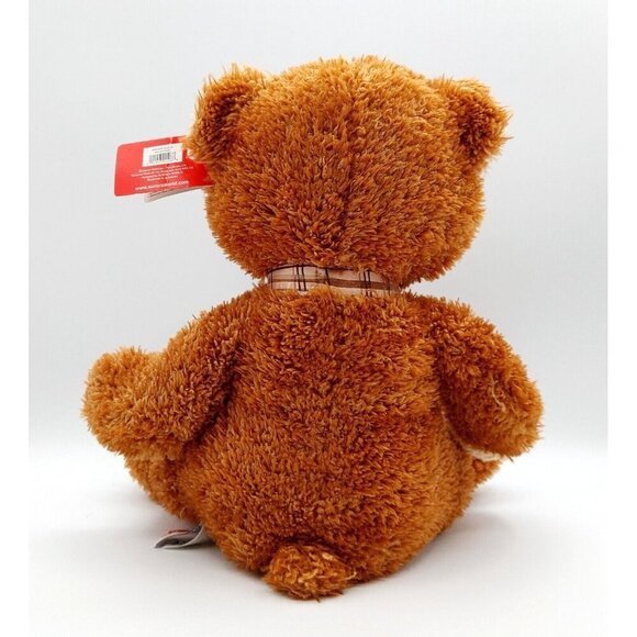 Aurora BROWN SUGAR Bear Brown Tan Fur 12in Soft Fur Plush Tan NEW - Picture 3 of 5